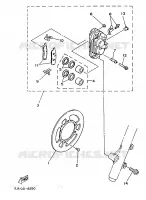 ETRIER DE FREIN AVANT pour Yamaha YZ 1987