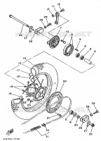 ROUE ARRIERE pour Yamaha YZ 1987