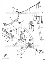 SUPPORT / REPOSE PIEDS pour Yamaha YZ 1987