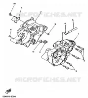 CARTER MOTEUR pour Yamaha YZ 1987
