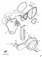 COUVERCLE LATERAL pour Yamaha YZ 1988