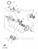 VILEBREQUIN / PISTON pour Yamaha YZ 1988