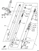 FOURCHE pour Yamaha YZ 1988