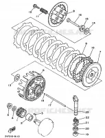 EMBRAYAGE DE DEMARREUR pour Yamaha YZ 1989