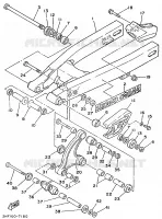 BRAS ARRIERE pour Yamaha YZ 1989