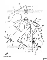 RESERVOIR A ESSENCE pour Yamaha YZ 1996