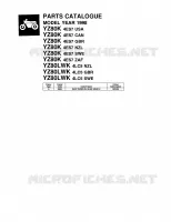 * CATALOG PREFACE * pour Yamaha YZ 1998