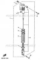 AMORTISSEUR ARRIERE pour Yamaha YZ 1998