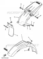GARDE BOUE pour Yamaha YZ 1998