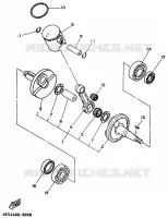 VILEBREQUIN / PISTON pour Yamaha YZ 1998