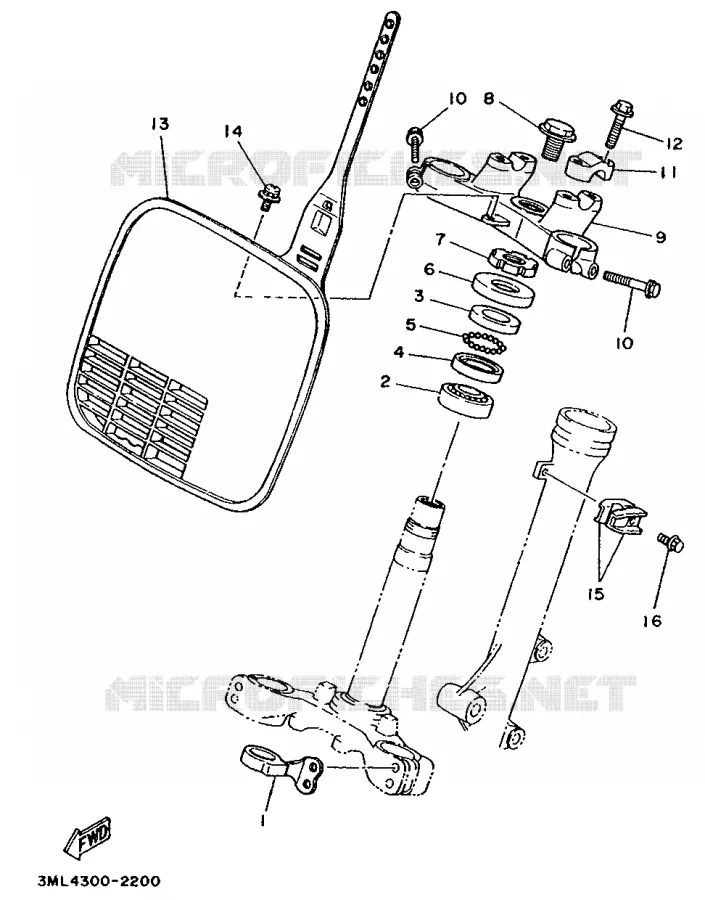 DIRECTION Yamaha MOTO 80 1992 YZ  YZ80LC