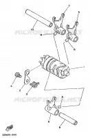 BARILLET DE SELECTION / FOURCHETTES pour Yamaha YZ 1990