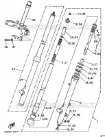 FOURCHE pour Yamaha YZ 1990