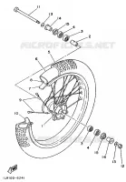 ROUE AVANT pour Yamaha YZ 1990