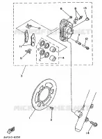 ETRIER DE FREIN AVANT pour Yamaha YZ 1990