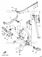SUPPORT / REPOSE PIEDS pour Yamaha YZ 1990