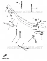 COMMODO / LEVIER pour Yamaha YZ 1990