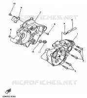 CARTER MOTEUR pour Yamaha YZ 1990