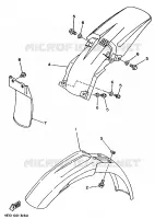 GARDE BOUE pour Yamaha YZ BIG WHEELS 1994