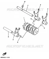 BARILLET DE SELECTION / FOURCHETTES pour Yamaha YZ BIG WHEELS 1995