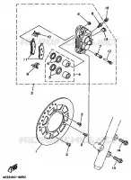 ETRIER DE FREIN AVANT pour Yamaha YZ BIG WHEELS 1996