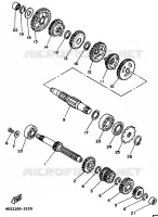 TRANSMISSION pour Yamaha YZ BIG WHEELS 1997