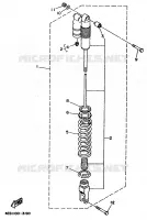 AMORTISSEUR ARRIERE pour Yamaha YZ BIG WHEELS 1997