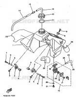 RESERVOIR A ESSENCE pour Yamaha YZ BIG WHEELS 1997