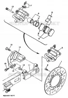 ETRIER DE FREIN ARRIERE pour Yamaha YZ BIG WHEELS 1997