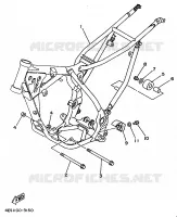 CADRE pour Yamaha YZ BIG WHEELS 1997
