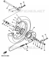 ROUE ARRIERE pour Yamaha YZ BIG WHEELS 1997