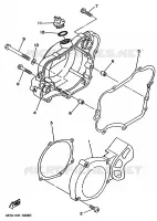CARTER   MOTEUR 1 pour Yamaha YZ BIG WHEELS 1997