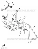SUPPORT / REPOSE PIEDS pour Yamaha YZ BIG WHEELS 1997