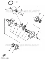 VILEBREQUIN / PISTON pour Yamaha YZ BIG WHEELS 1997