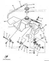 RESERVOIR A ESSENCE pour Yamaha YZ BIG WHEELS 1998