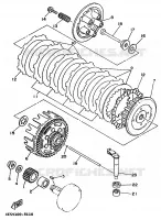 EMBRAYAGE DE DEMARREUR pour Yamaha YZ BIG WHEELS 1998