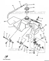 RESERVOIR A ESSENCE pour Yamaha YZ BIG WHEELS 1998