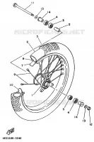 ROUE AVANT pour Yamaha YZ BIG WHEELS 1998