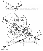 ROUE ARRIERE pour Yamaha YZ BIG WHEELS 1998
