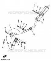 ECHAPPEMENT pour Yamaha YZ BIG WHEELS 1998