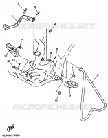 SUPPORT / REPOSE PIEDS pour Yamaha YZ BIG WHEELS 1999