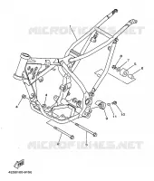 CADRE pour Yamaha YZ BIG WHEELS 1999