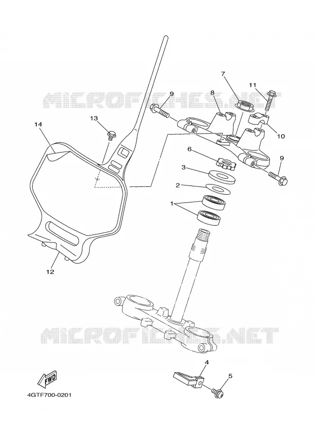 DIRECTION Yamaha MOTO 80 2001 YZ  YZ80N