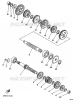 TRANSMISSION pour Yamaha YZ 1989