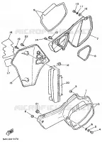CACHE LATERAL   RESERVOIR D'HUILE pour Yamaha YZ 1989