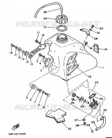RESERVOIR A ESSENCE pour Yamaha YZ 1989