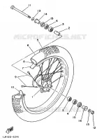 ROUE AVANT pour Yamaha YZ 1989