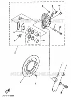 ETRIER DE FREIN AVANT pour Yamaha YZ 1989