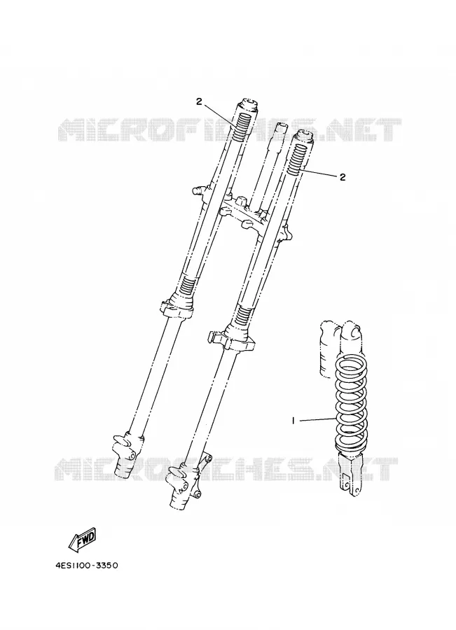 PIÈCES OPTIONNELLES - PARTIE CYCLE Yamaha MOTO 85 2003 YZ  YZ85