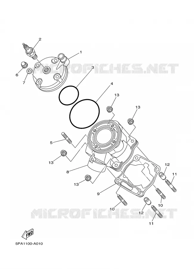 CYLINDRE Yamaha MOTO 85 2007 YZ  YZ85